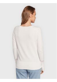 Comma Sweter 2119634 Biały Regular Fit. Kolor: biały. Materiał: wiskoza