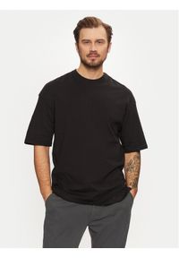 Jack & Jones - Jack&Jones T-Shirt Charge 12259975 Czarny Oversize. Kolor: czarny. Materiał: bawełna