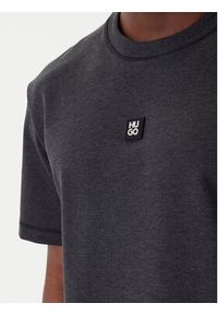 Hugo - HUGO T-Shirt Dilanso 50553173 Szary Relaxed Fit. Kolor: szary. Materiał: bawełna, syntetyk #3