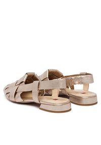 HÖGL Baleriny 1-101931 Złoty. Kolor: złoty. Materiał: skóra #5