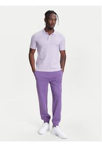 United Colors of Benetton - United Colors Of Benetton Polo 3WG9U301Z Fioletowy Slim Fit. Typ kołnierza: polo. Kolor: fioletowy. Materiał: bawełna #5