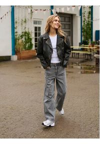 Kaffe Jeansy Ryana 10508745 Szary Wide Leg. Kolor: szary #7