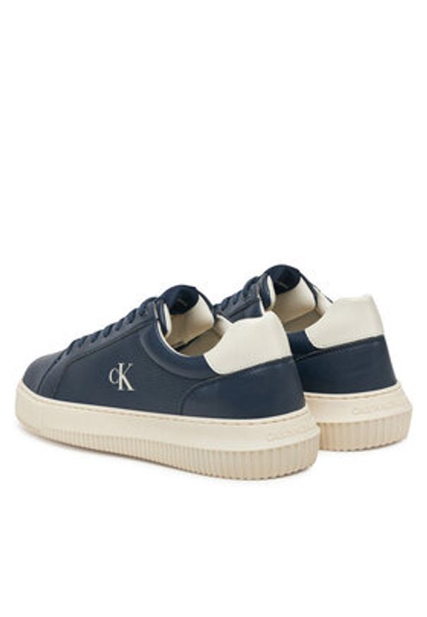 Calvin Klein Jeans Sneakersy Chunky Cupsole Lth Mg Tc YM0YM01198 Granatowy. Kolor: niebieski. Materiał: skóra
