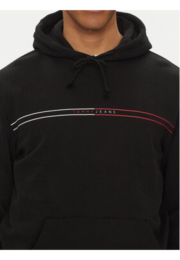 Tommy Jeans Bluza Entry Graphic DM0DM20847 Czarny Regular Fit. Kolor: czarny. Materiał: bawełna