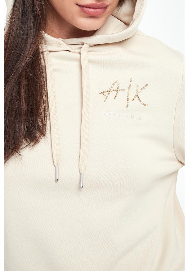 Armani Exchange - Bluza damska z kapturem ARMANI EXCHANGE. Typ kołnierza: kaptur