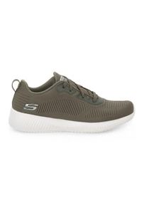 skechers - Buty do chodzenia męskie Skechers Olv Squad. Zapięcie: sznurówki. Kolor: zielony. Materiał: guma, tkanina. Szerokość cholewki: normalna. Sport: turystyka piesza