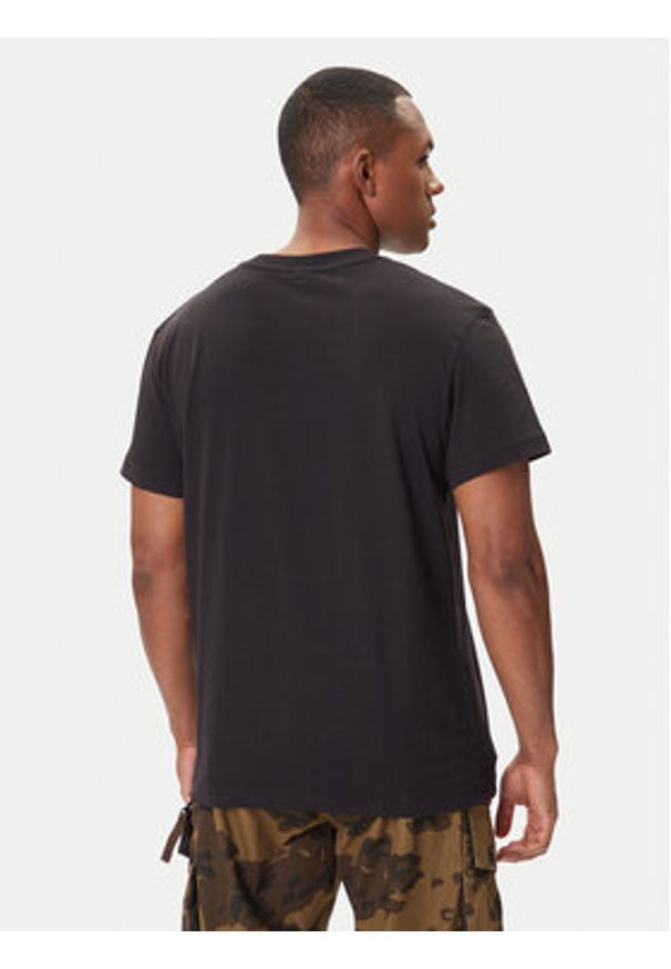 G-Star RAW - G-Star Raw T-Shirt HD Print D26824-D975 Czarny Regular Fit. Kolor: czarny. Materiał: bawełna. Wzór: nadruk