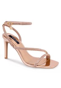 Nine West Sandały WFA2675-1 Złoty. Kolor: złoty. Materiał: syntetyk