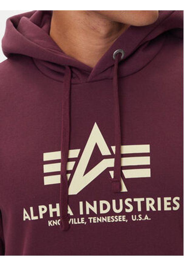 Alpha Industries Bluza Basic 178312 Zielony Regular Fit. Kolor: zielony. Materiał: bawełna