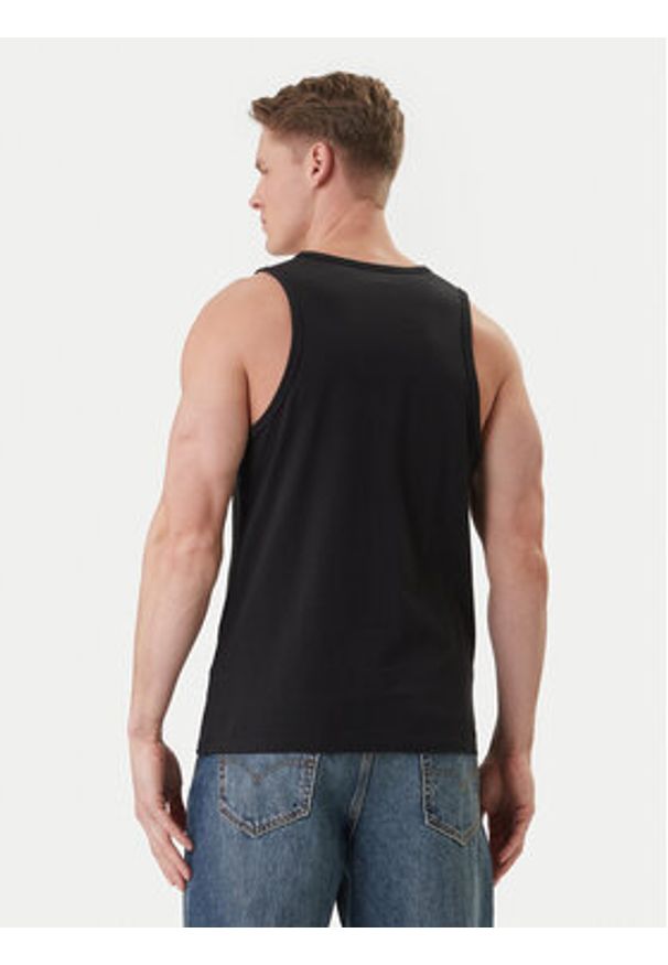Calvin Klein Jeans Tank top LV04RF850G Czarny Classic Fit. Kolor: czarny. Materiał: bawełna