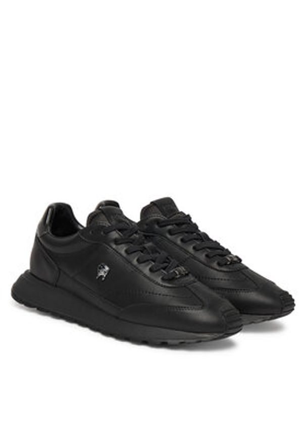 Karl Lagerfeld - KARL LAGERFELD Sneakersy KL51129E Czarny. Kolor: czarny. Materiał: skóra
