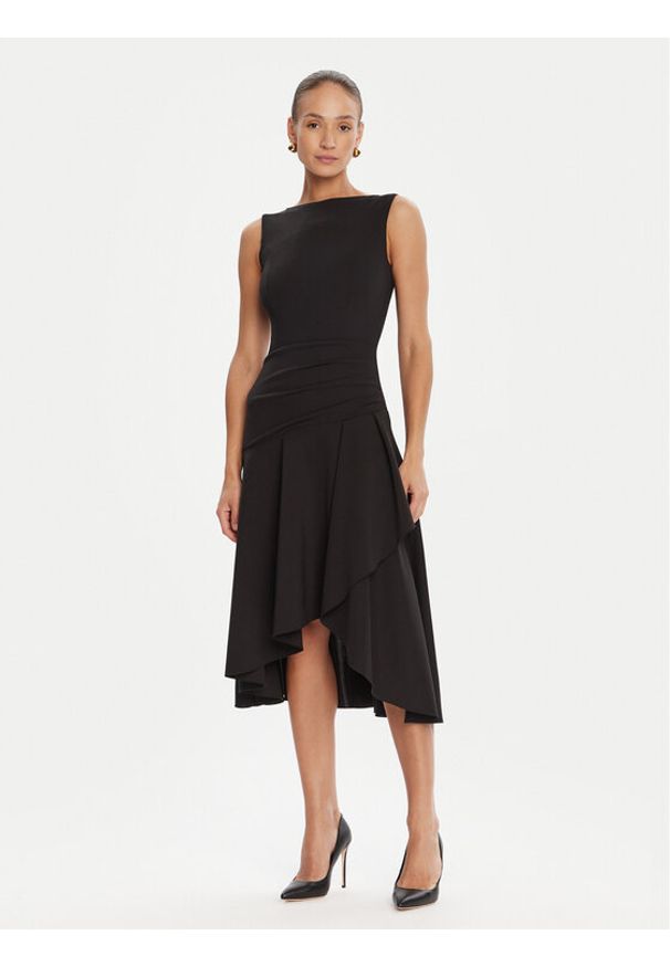 Rinascimento Sukienka koktajlowa CFC0125337003 Czarny Regular Fit. Kolor: czarny. Materiał: syntetyk. Styl: wizytowy