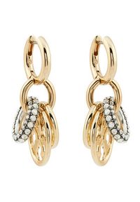 Tory Burch Kolczyki Miller Pave Interlocking Earring 160179 Złoty. Materiał: metalowe. Kolor: złoty #3