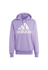 Adidas - Bluza męska adidas Essentials French Terry Big Logo Hoodie. Typ kołnierza: kaptur. Kolor: fioletowy #2