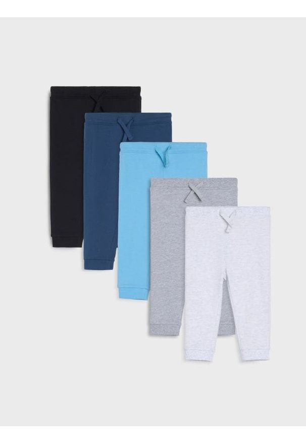 Sinsay - Spodnie dresowe 5 pack - szary. Kolor: szary. Materiał: dresówka