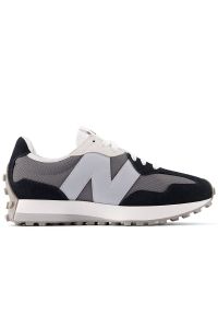 Buty unisex New Balance U327LNB - szare. Okazja: na co dzień. Zapięcie: sznurówki. Kolor: szary. Materiał: skóra, materiał, zamsz, prążkowany, guma. Szerokość cholewki: normalna #1
