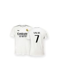 Real Madrid - Koszulka unisex kibica Realu Madryt 2024-25 premium, replika- Vini Jr.- 7. Kolor: biały. Sport: piłka nożna #1