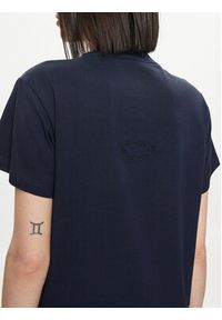 Adidas - adidas T-Shirt Embroidered IS4289 Granatowy Regular Fit. Kolor: niebieski. Materiał: bawełna