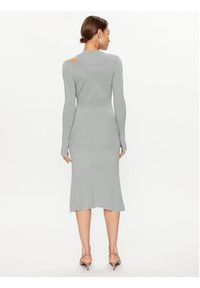 Calvin Klein Sukienka dzianinowa K20K205780 Szary Regular Fit. Kolor: szary. Materiał: dzianina, syntetyk #4