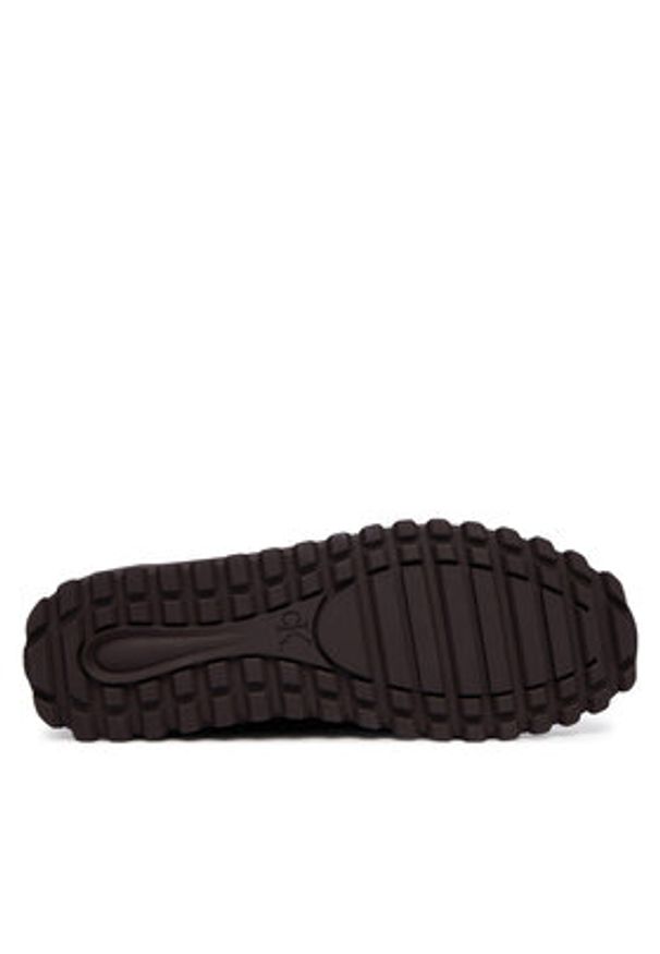Calvin Klein Sneakersy Low Profile Run Mg Pol Mix Mat HW0HW03284 Bordowy. Kolor: czerwony. Materiał: skóra. Sport: bieganie