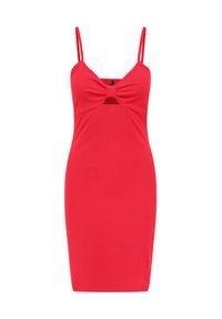 only - ONLY Sukienka letnia Janna 15343601 Czerwony Slim Fit. Kolor: czerwony. Materiał: syntetyk, bawełna. Sezon: lato #3