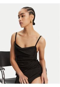 JACQUEMUS Sukienka koktajlowa 22E243DR106-1020 Czarny Regular Fit. Kolor: czarny. Materiał: wiskoza. Styl: wizytowy #5