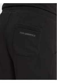Karl Lagerfeld - KARL LAGERFELD Spodnie dresowe 705036 532900 Czarny Regular Fit. Kolor: czarny. Materiał: bawełna, dresówka #4