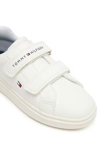 TOMMY HILFIGER - Tommy Hilfiger Sneakersy Low Cut Velcro T1X9-34338-1355 S Biały. Kolor: biały. Materiał: skóra #4