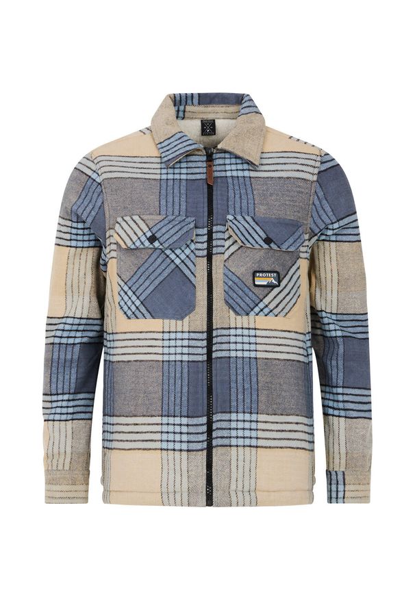 Koszula z długim rękawem Protest Shift. Okazja: na co dzień. Kolor: wielokolorowy, beżowy, brązowy. Materiał: bawełna. Długość rękawa: długi rękaw. Długość: długie. Sezon: zima. Styl: casual