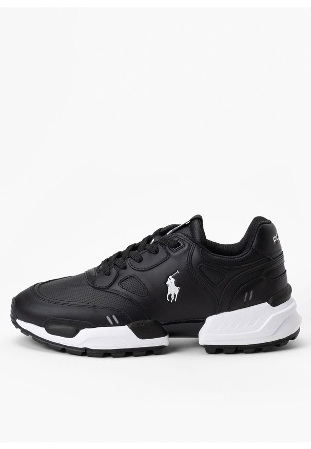 Polo Ralph Lauren - Sneakersy męskie POLO RALPH LAUREN POLO JGR PP. Okazja: na co dzień, do pracy, na spacer. Kolor: czarny. Sport: turystyka piesza