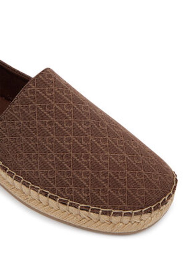 Calvin Klein Espadryle Oblique Espadrille Aop HW0HW02933 Brązowy. Kolor: brązowy. Materiał: materiał