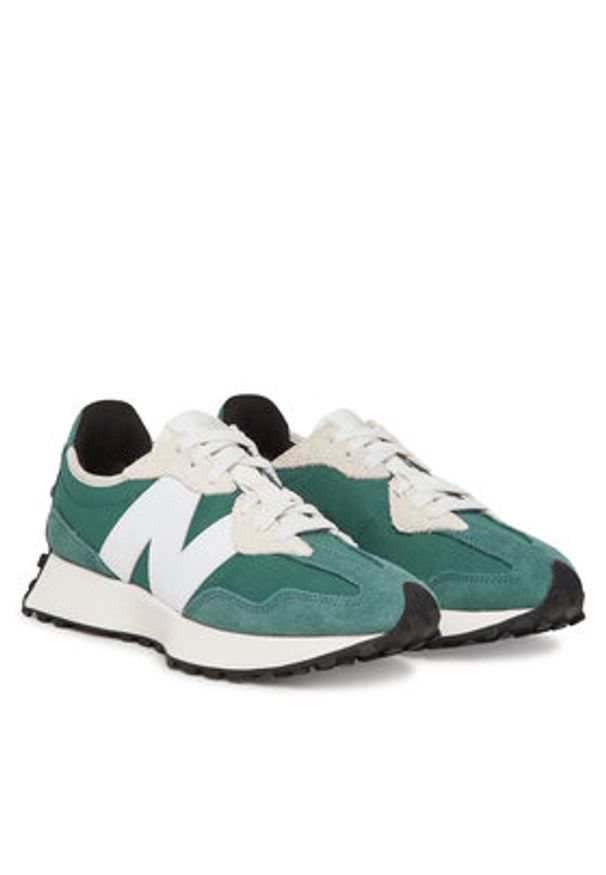 New Balance Sneakersy U327SBA Zielony. Kolor: zielony. Materiał: skóra, zamsz