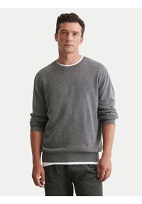 Marc O'Polo Sweter M29 5144 60504 Szary Regular Fit. Typ kołnierza: polo. Kolor: szary. Materiał: bawełna