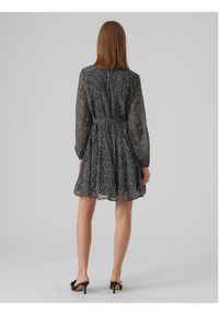 Vero Moda Sukienka koszulowa 10299195 Czarny Regular Fit. Kolor: czarny. Materiał: syntetyk. Typ sukienki: koszulowe #5