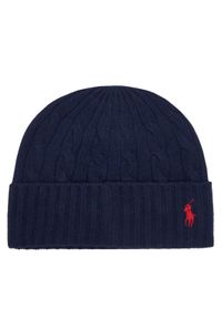 Polo Ralph Lauren Czapka 449959346002 Granatowy. Kolor: niebieski. Materiał: wełna #1