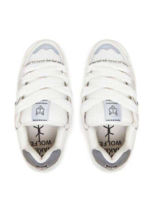 Naked Wolfe Sneakersy SLIDER Biały. Kolor: biały. Materiał: skóra