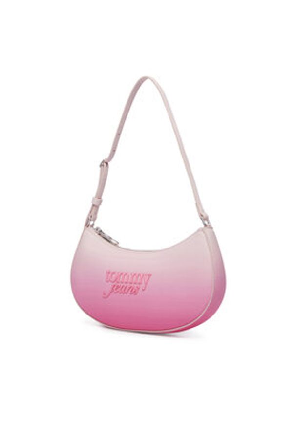 Tommy Jeans Torebka Tjw Must Degrade Shoulder Bag AW0AW18774 Różowy jasny. Kolor: różowy. Materiał: skórzane