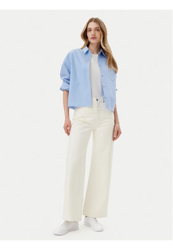 Levi's® Jeansy Ribcage A6081-0009 Écru Wide Leg