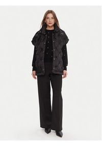 Lola Casademunt by Maite Bezrękawnik RAINFOREST W PKT 4 BEIGE DIMITY Czarny Oversize. Kolor: czarny. Materiał: poliamid. Długość rękawa: bez rękawów #3