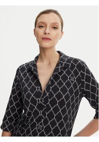 Max Mara Beachwear Bluzka Prugna 2516951019 Czarny Regular Fit. Kolor: czarny. Materiał: wiskoza #5