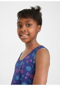 bonprix - Top z elastycznej mieszanki biobawełny (2 szt.). Kolor: niebieski. Wzór: jednolity. Sezon: lato #3