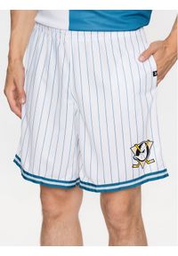 47 Brand Szorty sportowe Anaheim Ducks Pinstriped 47 Grafton Shorts Biały Regular Fit. Kolor: biały. Materiał: syntetyk. Styl: sportowy