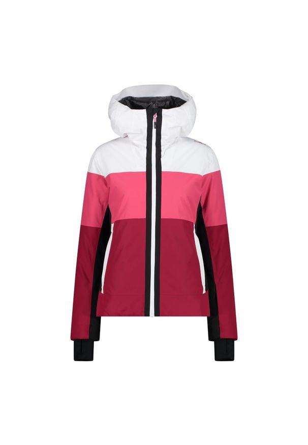 Kurtka damska narciarska CMP 33W0706. Kolor: czerwony, wielokolorowy, biały. Sezon: zima. Sport: narciarstwo