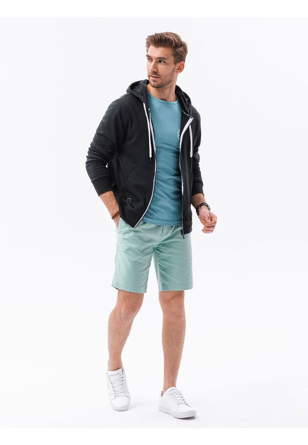 Czarna bluza Ombre Clothing klasyczna, z kapturem