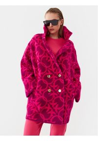 Pinko Płaszcz przejściowy 101573 A116 Różowy Regular Fit. Kolor: różowy. Materiał: syntetyk #1