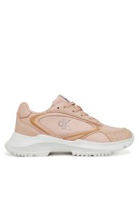 Sneakersy Calvin Klein Jeans. Kolor: różowy