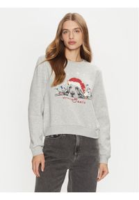 only - ONLY Bluza Yda Xmas 15270956 Szary Regular Fit. Kolor: szary. Materiał: bawełna #1