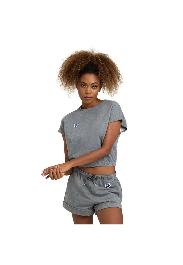 Damski crop top Arena Icons. Kolor: szary