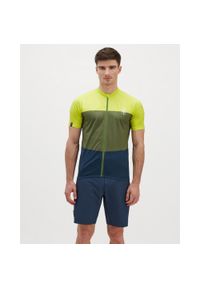 Koszulka rowerowa męska Silvini Jersey Turano Pro. Kolor: zielony, wielokolorowy, żółty. Materiał: jersey