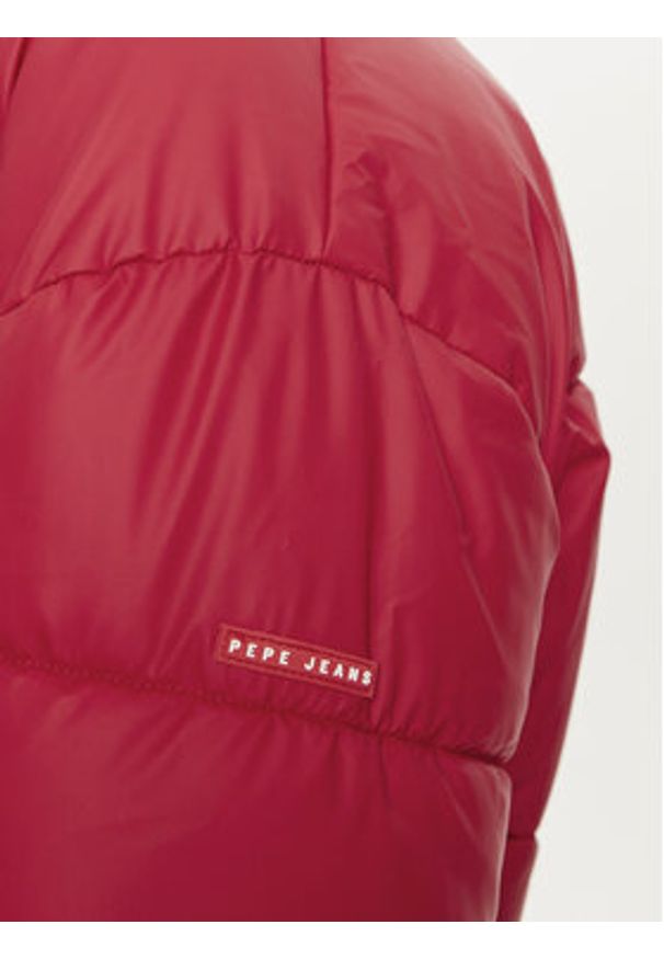 Pepe Jeans Kurtka zimowa Carley PL402453 Czerwony Regular Fit. Kolor: czerwony. Materiał: syntetyk. Sezon: zima